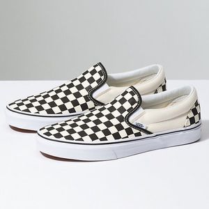 Vans checkerboard slip on shoes
